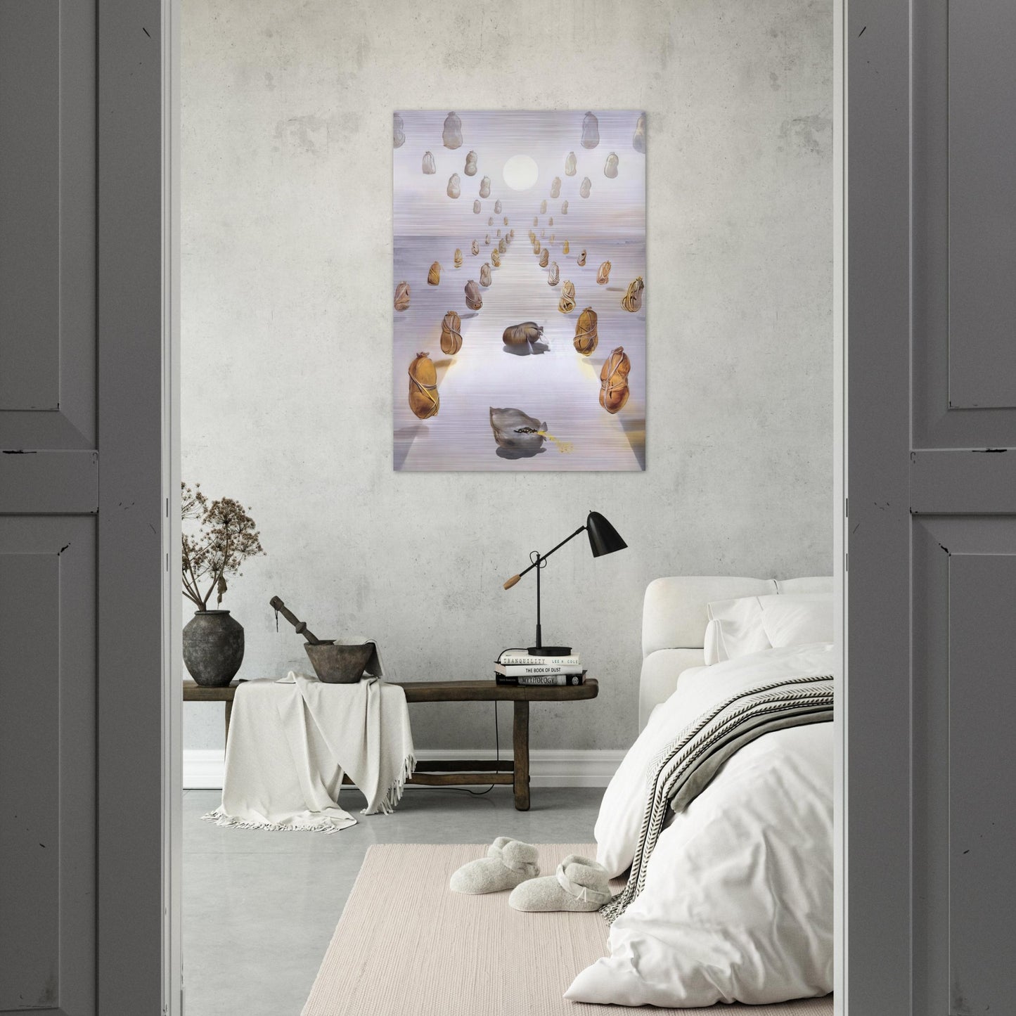 THE PATH OF ENIGMAS SECOND VERSION - Salvador Dali Brushed Aluminum Print - 70x100 cm / 28x40 inches | Salvador Dali Aluminum Print | Salvador Dali Prints
