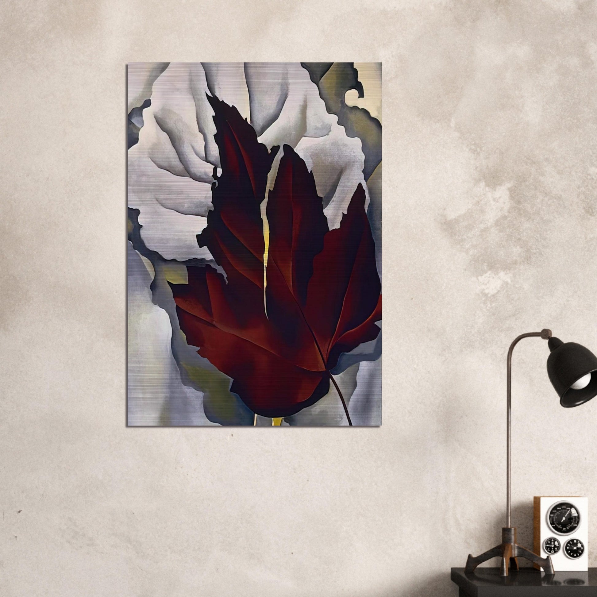 Pattern of Leaves - Georgia O'Keeffe Brushed Aluminum Print - 70x100 cm / 28x40 inches | Georgia O'Keeffe Aluminum Print | Georgia O'Keeffe Prints