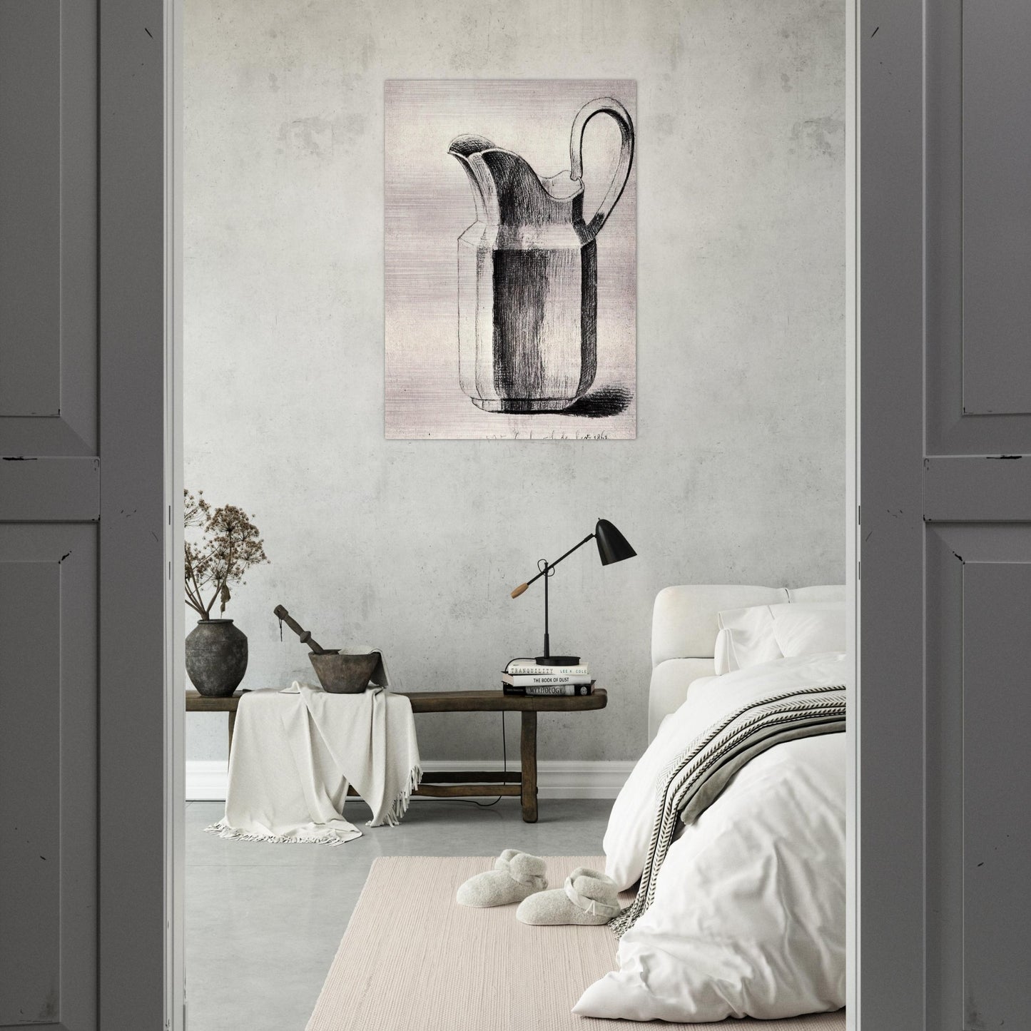 Milk Jug - Vincent van Gogh Brushed Aluminum Print - 70x100 cm / 28x40 inches | Vincent van Gogh Aluminum Print | Vincent van Gogh Prints
