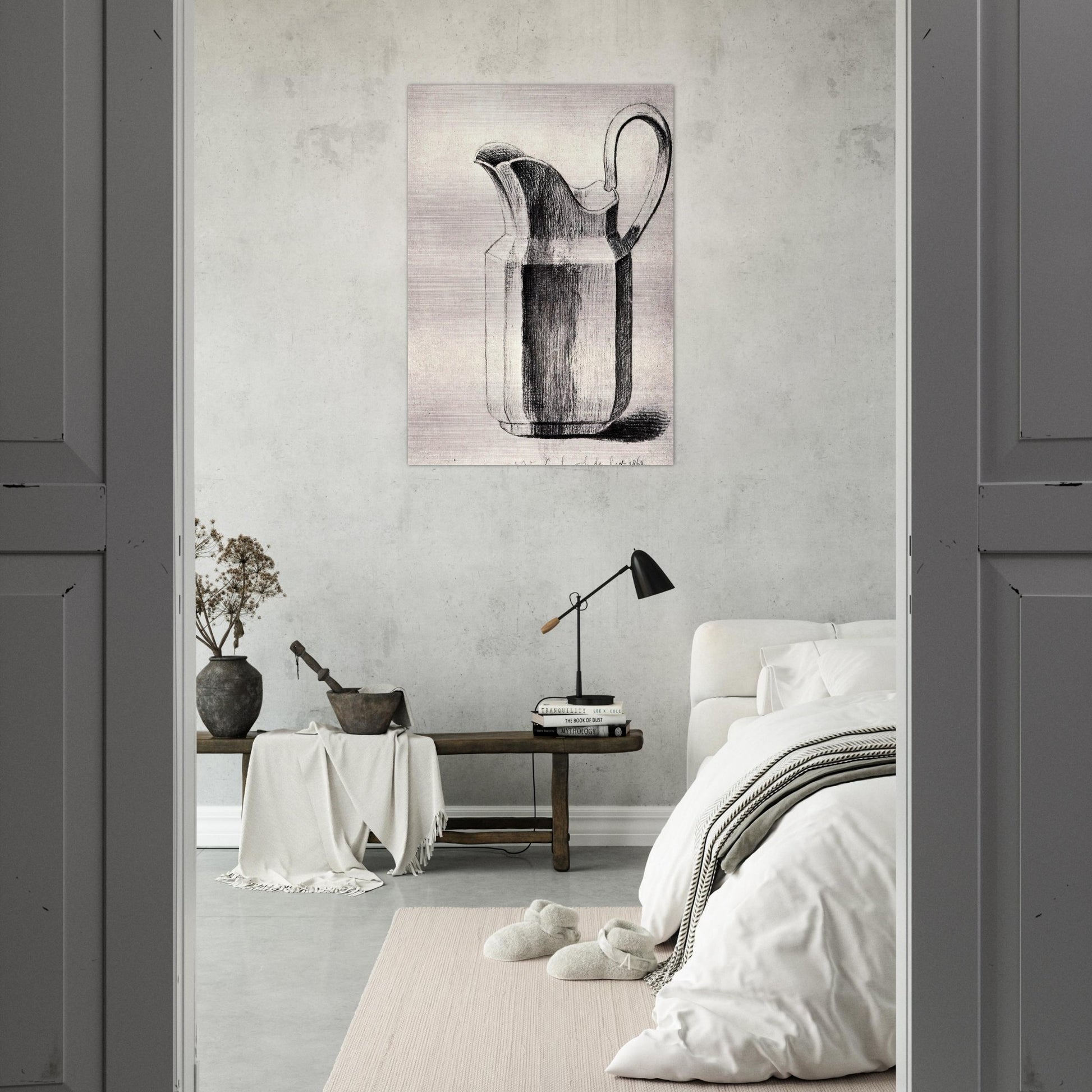 Milk Jug - Vincent van Gogh Brushed Aluminum Print - 70x100 cm / 28x40 inches | Vincent van Gogh Aluminum Print | Vincent van Gogh Prints