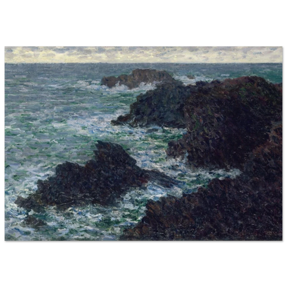 The Cote Sauvate - claude monet Brushed Aluminum Print - 70x100 cm / 28x40 inches | claude monet Aluminum Print | claude monet Prints