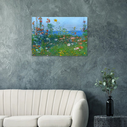 Poppies, Isles of Shoals 03 - Childe Hassam Brushed Aluminum Print - 70x100 cm / 28x40 inches | Childe Hassam Aluminum Print | Childe Hassam Prints