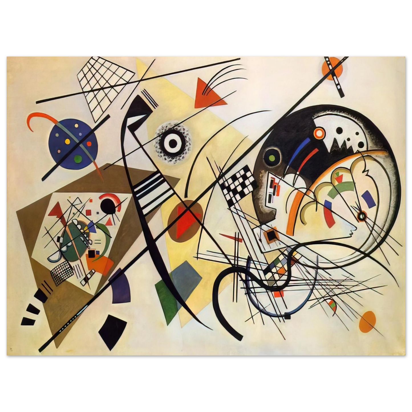 Wassily Kandinsky - TRANSVERSE LINE 1923  75x100 cm / 30x40inches Fine Art Poster