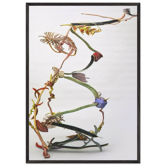 EXTEND EXPAND 1983 - Nancy Graves 70x100 cm / 28x40 inches Framed Art Print – Black Wooden Frame