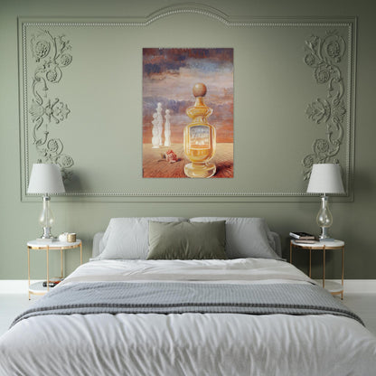 SOIR D ORAGE STRANGE PERFUME BY MEM - Rene Magritte Brushed Aluminum Print - 70x100 cm / 28x40 inches | Rene Magritte Aluminum Print | Rene Magritte Prints