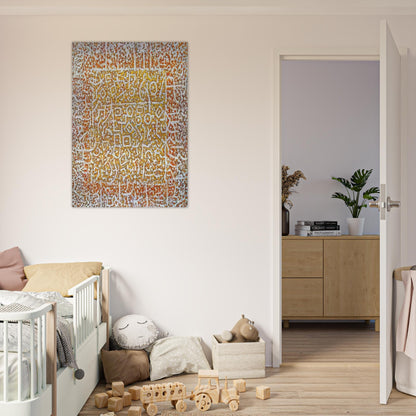 Golden Door - Richard Pousette-Dart Brushed Aluminum Print - 70x100 cm / 28x40 inches | Richard Pousette-Dart Aluminum Print | Richard Pousette-Dart Prints