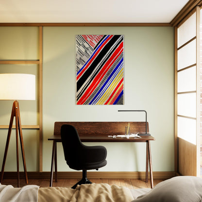 COMPOSITION 11 - Sonia Delaunay Brushed Aluminum Print - 70x100 cm / 28x40 inches | Sonia Delaunay Aluminum Print | Sonia Delaunay Prints