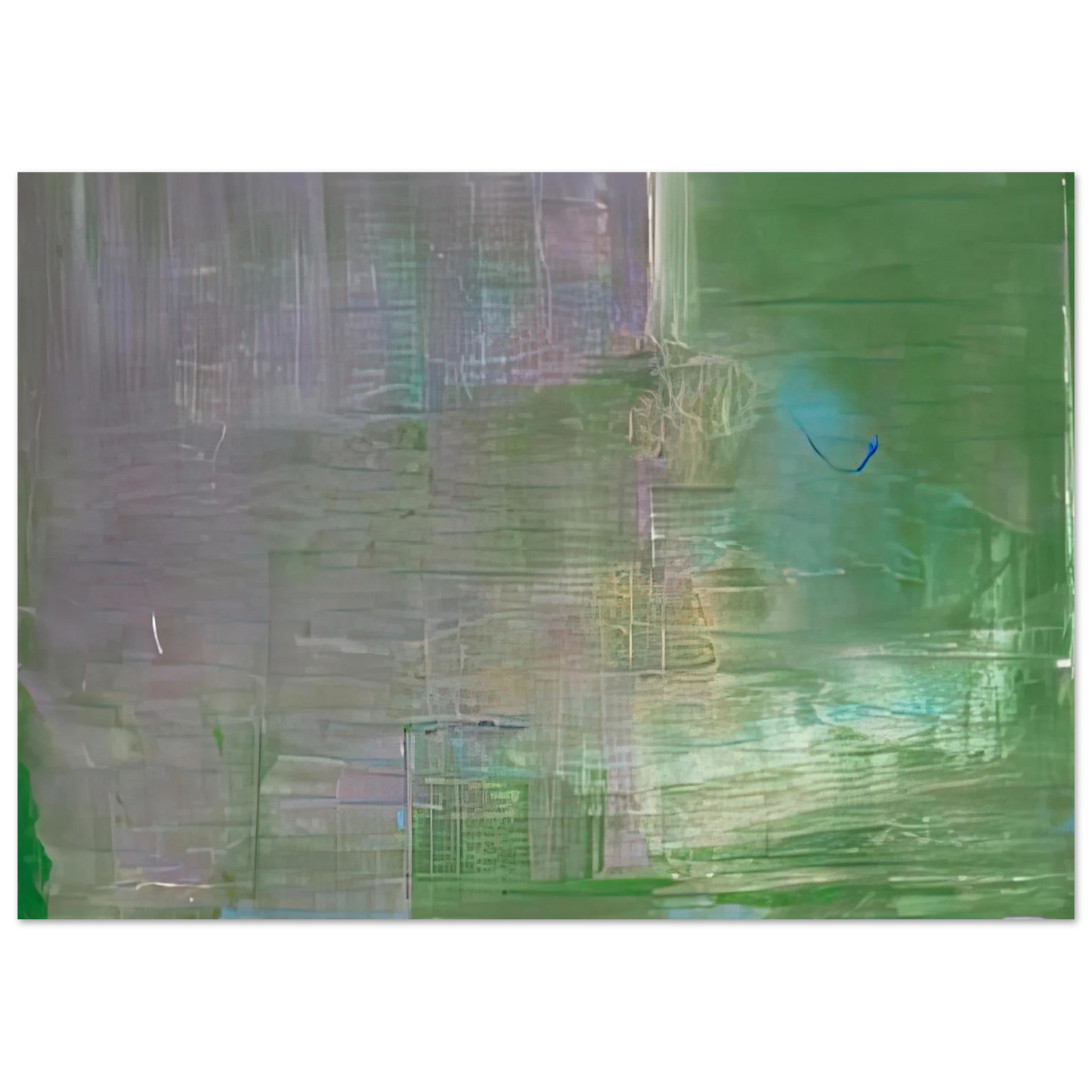 Helen Frankenthaler - Claude's Message, 1976- Wall Art - 21x29.7 cm / 8x12" - Premium Wooden Framed Poster With Fine Art Paper-canvas - Black frame