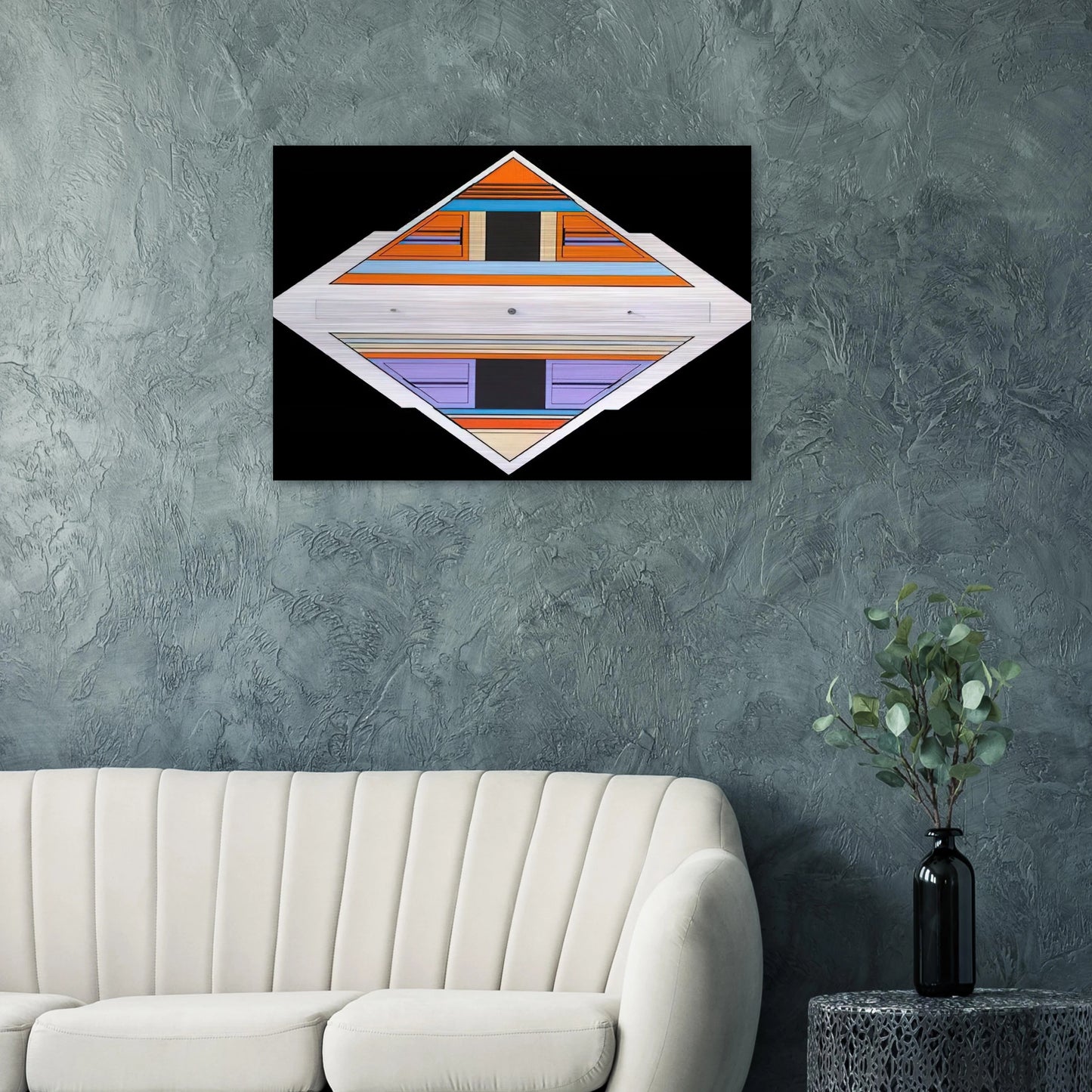 Elan - 1989 - Carmelo Arden Quin Brushed Aluminum Print - 70x100 cm / 28x40 inches | Carmelo Arden Quin Aluminum Print | Carmelo Arden Quin Prints