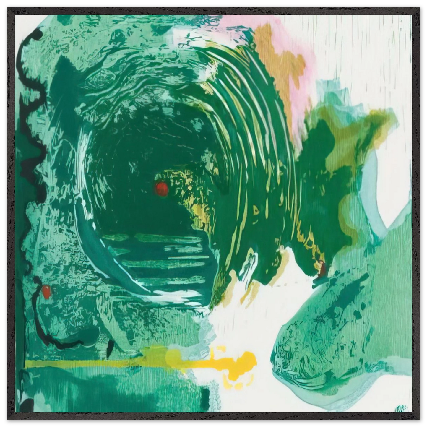Helen Frankenthaler - Radius - 1993 Wall art - 75x100 cm / 30x40 inches - Fine Art Poster-canvas - -