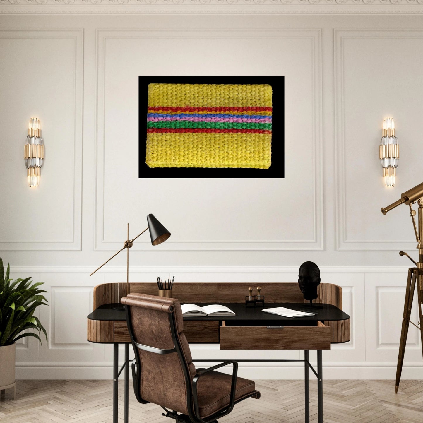 Micro-Painting - 1968 - Gene Davis Brushed Aluminum Print - 70x100 cm / 28x40 inches | Gene Davis Aluminum Print | Gene Davis Prints