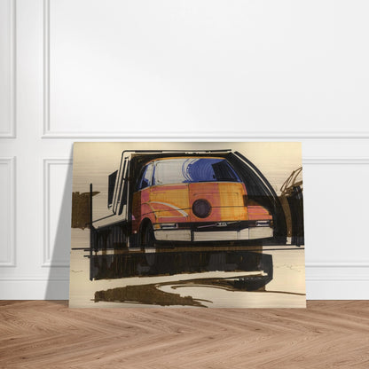 Syd Mead - Syd Mead Brushed Aluminum Print - 70x100 cm / 28x40 inches | Syd Mead Aluminum Print | Syd Mead Prints
