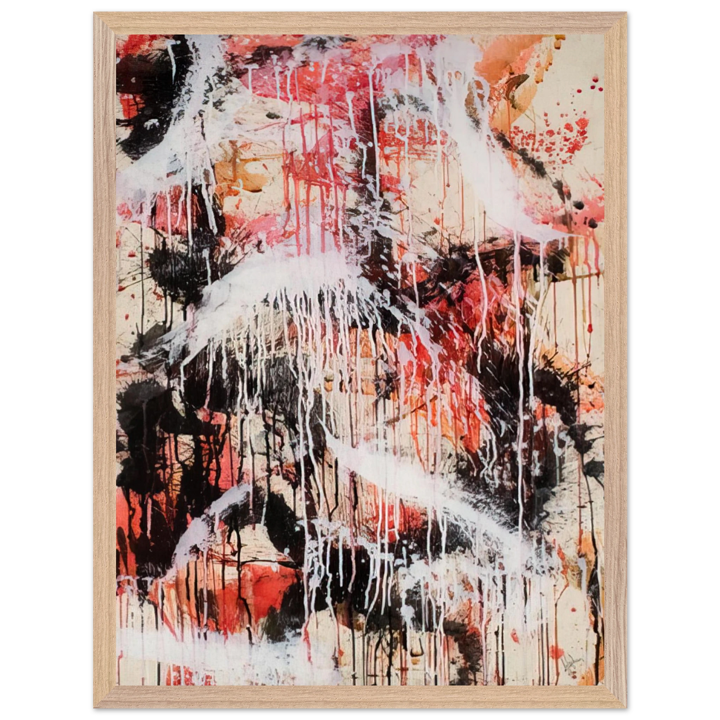 Mark Rothko - Untitled - 1959 Wall Art - 21x29.7 cm / 8x12" - Premium Wooden Framed Poster With Fine Art Paper - White frame
