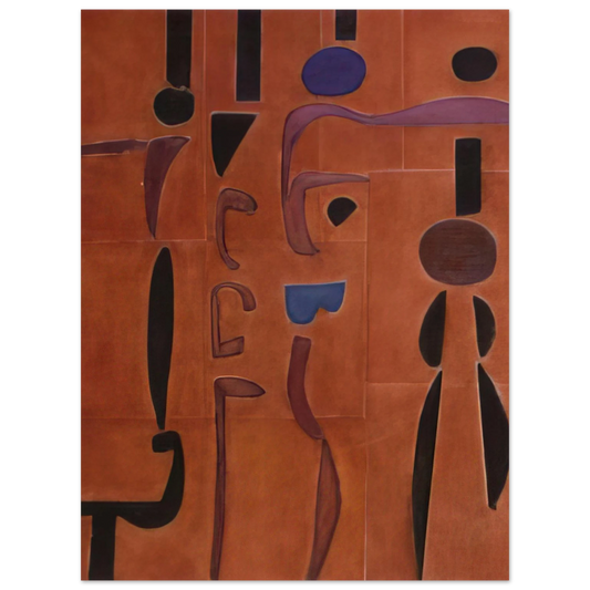 Will Barnet - Terracotta - 2004 United States  75x100 cm / 30x40inches Fine Art Poster