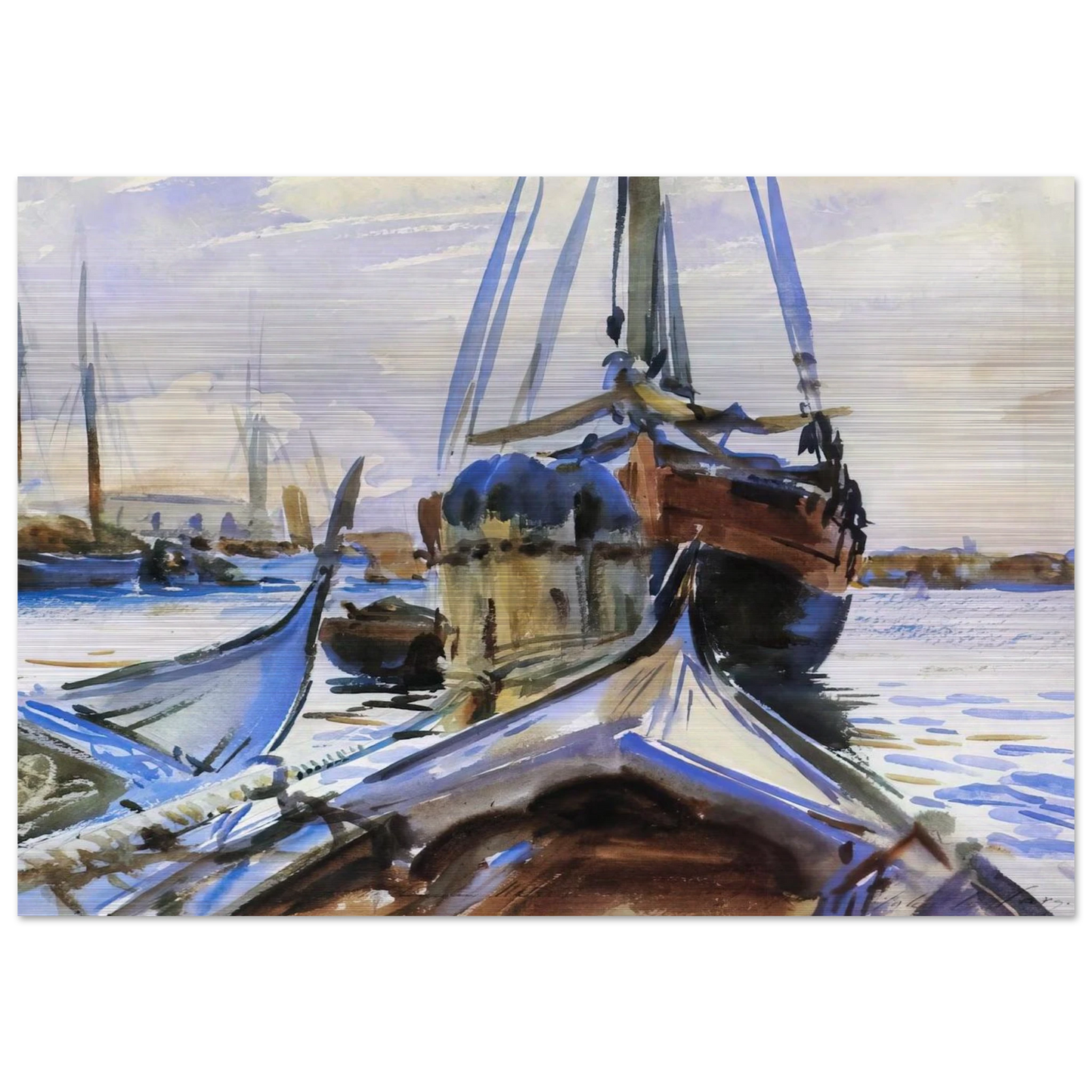 Venice - John Singer Sargent Brushed Aluminum Print - 70x100 cm / 28x40 inches | John Singer Sargent Aluminum Print | John Singer Sargent Prints