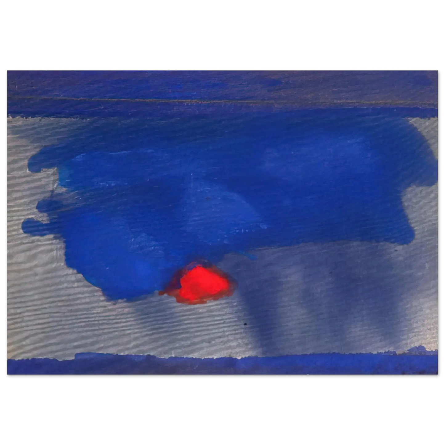 Helen Frankenthaler - Provincetown - 1964 Wall art - 50x70 cm / 20x28 Inches - Premium Wooden Framed Poster With Fine Art Paper - White frame