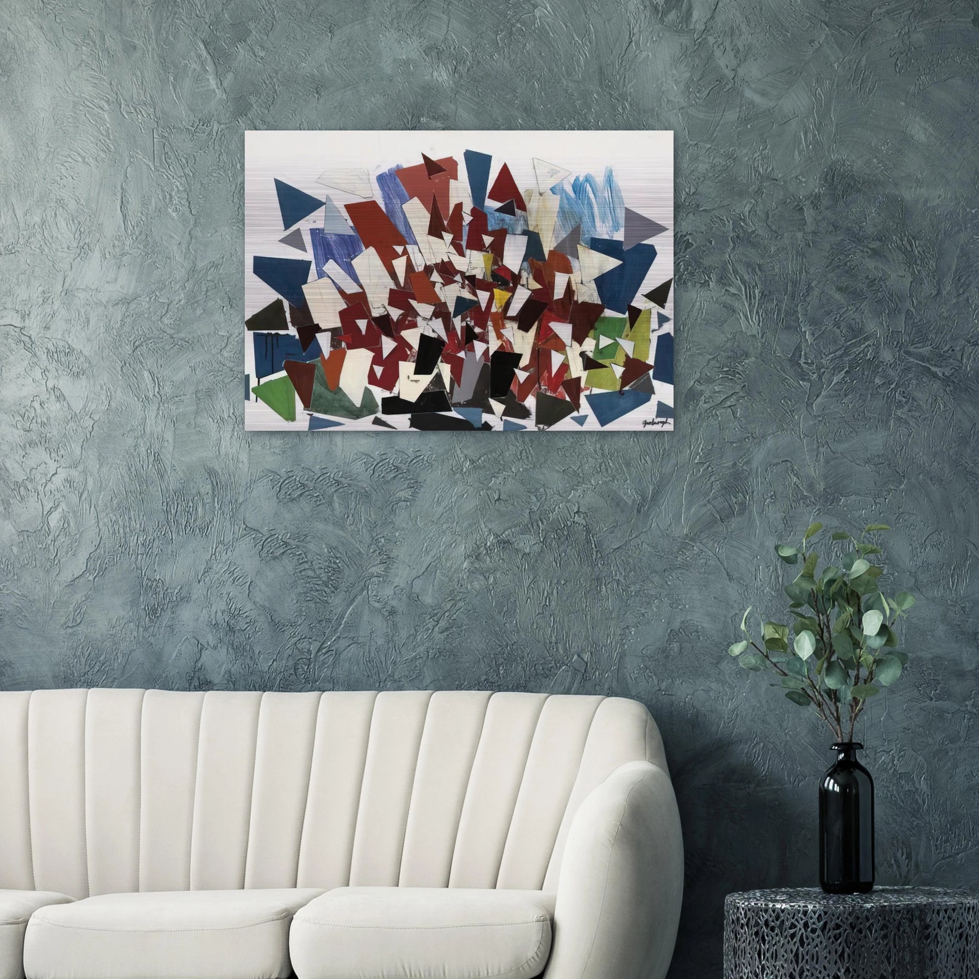 7--7--N - 1992 - Robert Goodnough Brushed Aluminum Print - 70x100 cm / 28x40 inches | Robert Goodnough Aluminum Print | Robert Goodnough Prints