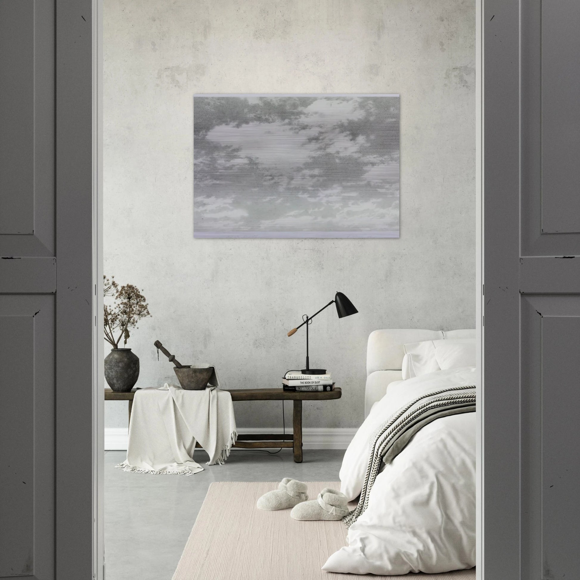 SKY 1975 - Vija Celmins Brushed Aluminum Print - 70x100 cm / 28x40 inches | Vija Celmins Aluminum Print | Vija Celmins Prints