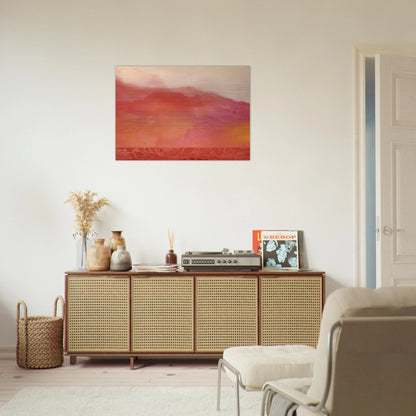 Red Hurricane - 1969 - Ronnie Landfield Brushed Aluminum Print - 70x100 cm / 28x40 inches | Ronnie Landfield Aluminum Print | Ronnie Landfield Prints