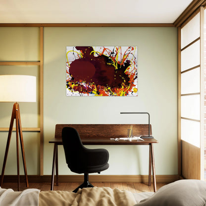 Untitled  SFP94-139  SFF 1809  - Sam Francis Brushed Aluminum Print - 70x100 cm / 28x40 inches | Sam Francis Aluminum Print | Sam Francis Prints