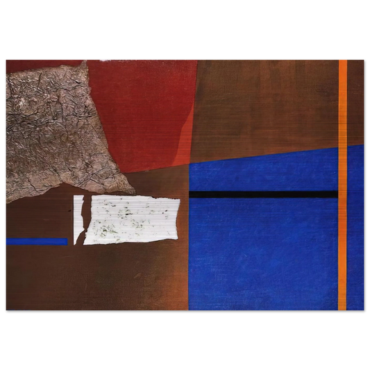 ASTRAZIONE PLASTICA 1954 - Enrico Prampolini Brushed Aluminum Print - 70x100 cm / 28x40 inches | Enrico Prampolini Aluminum Print | Enrico Prampolini Prints