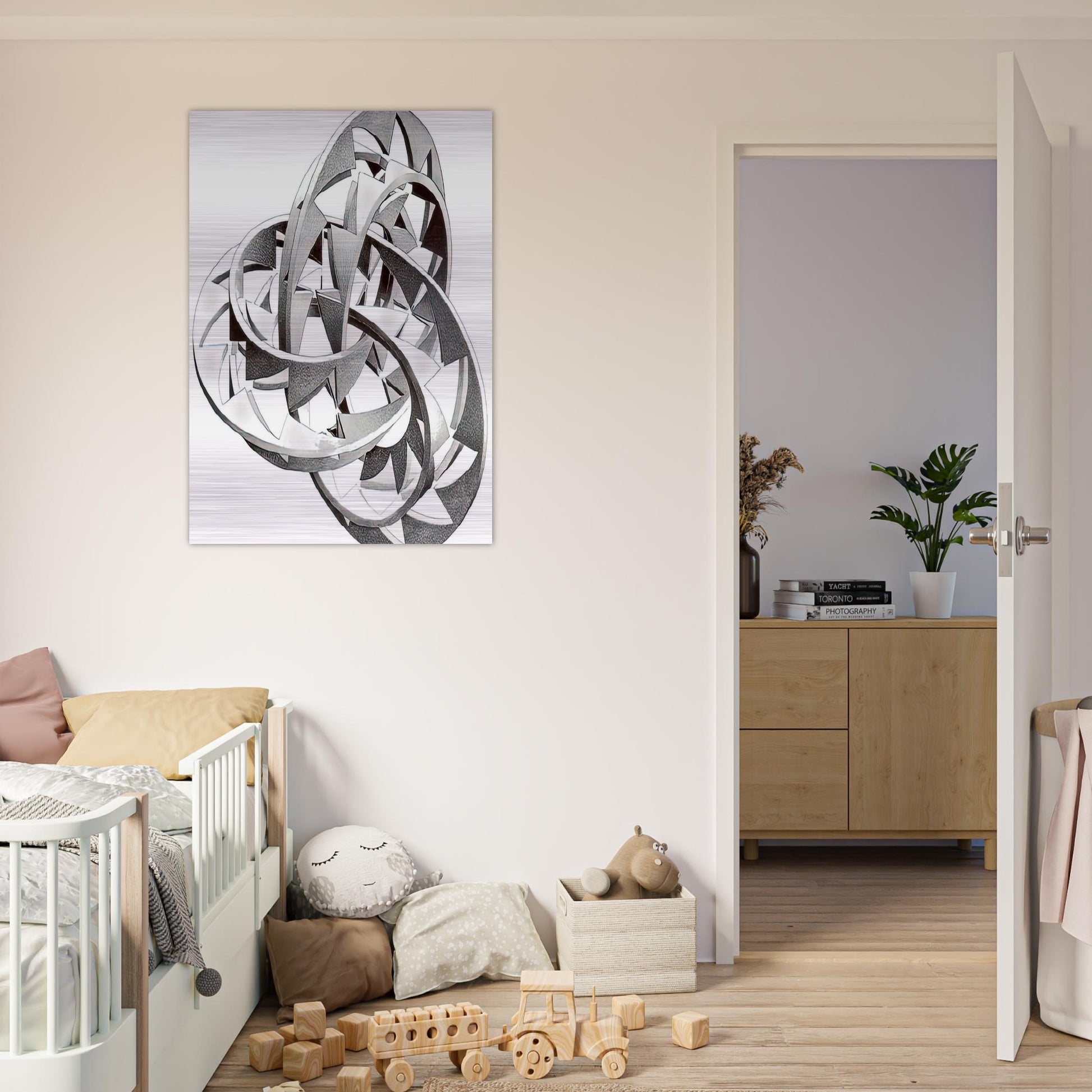 KNOT - MC Escher Brushed Aluminum Print - 70x100 cm / 28x40 inches | MC Escher Aluminum Print | MC Escher Prints