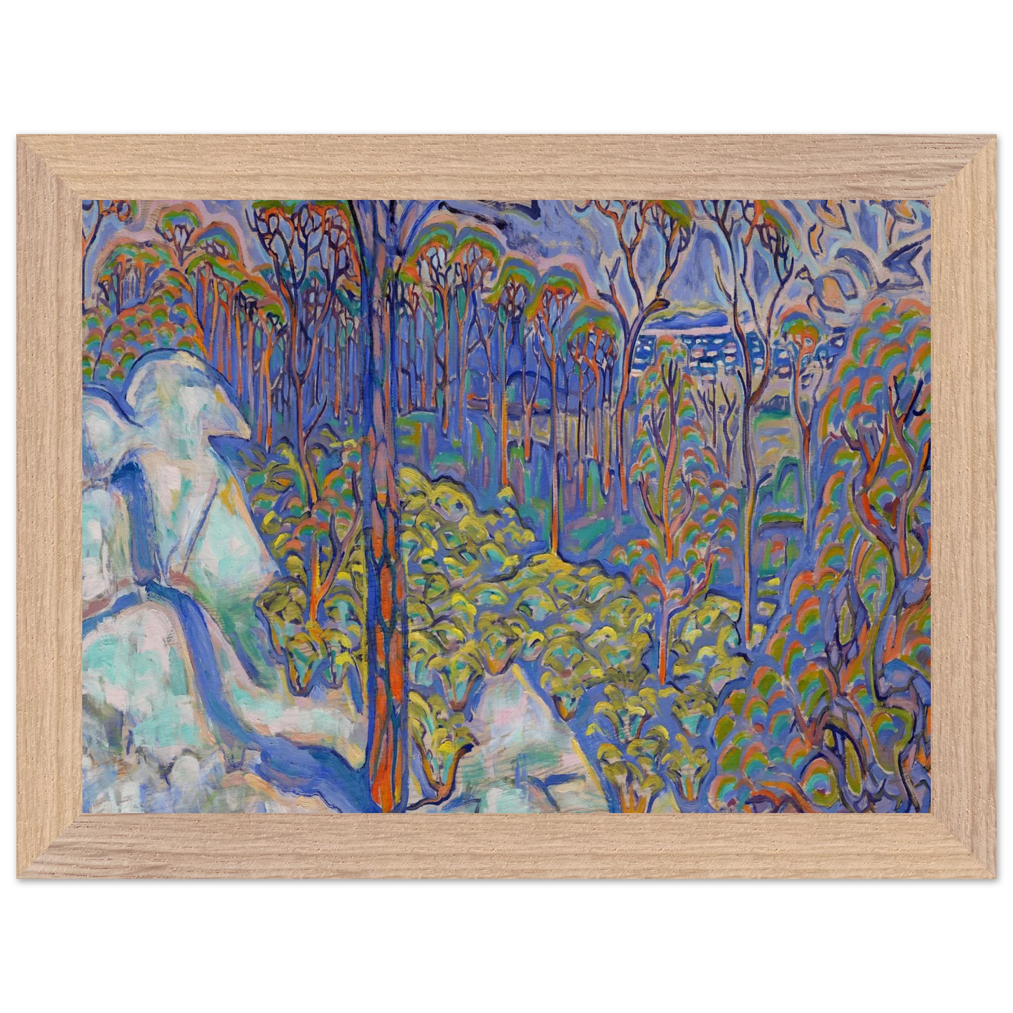 Walter Inglis Anderson - Walter Anderson Wall art - 40x50 cm / 16x20 inches - Premium Wooden Framed Poster With Fine Art Paper-canvas - Black frame