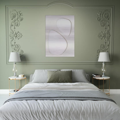 Volume bianco - 1959 - Dadamaino Brushed Aluminum Print - 70x100 cm / 28x40 inches | Dadamaino Aluminum Print | Dadamaino Prints