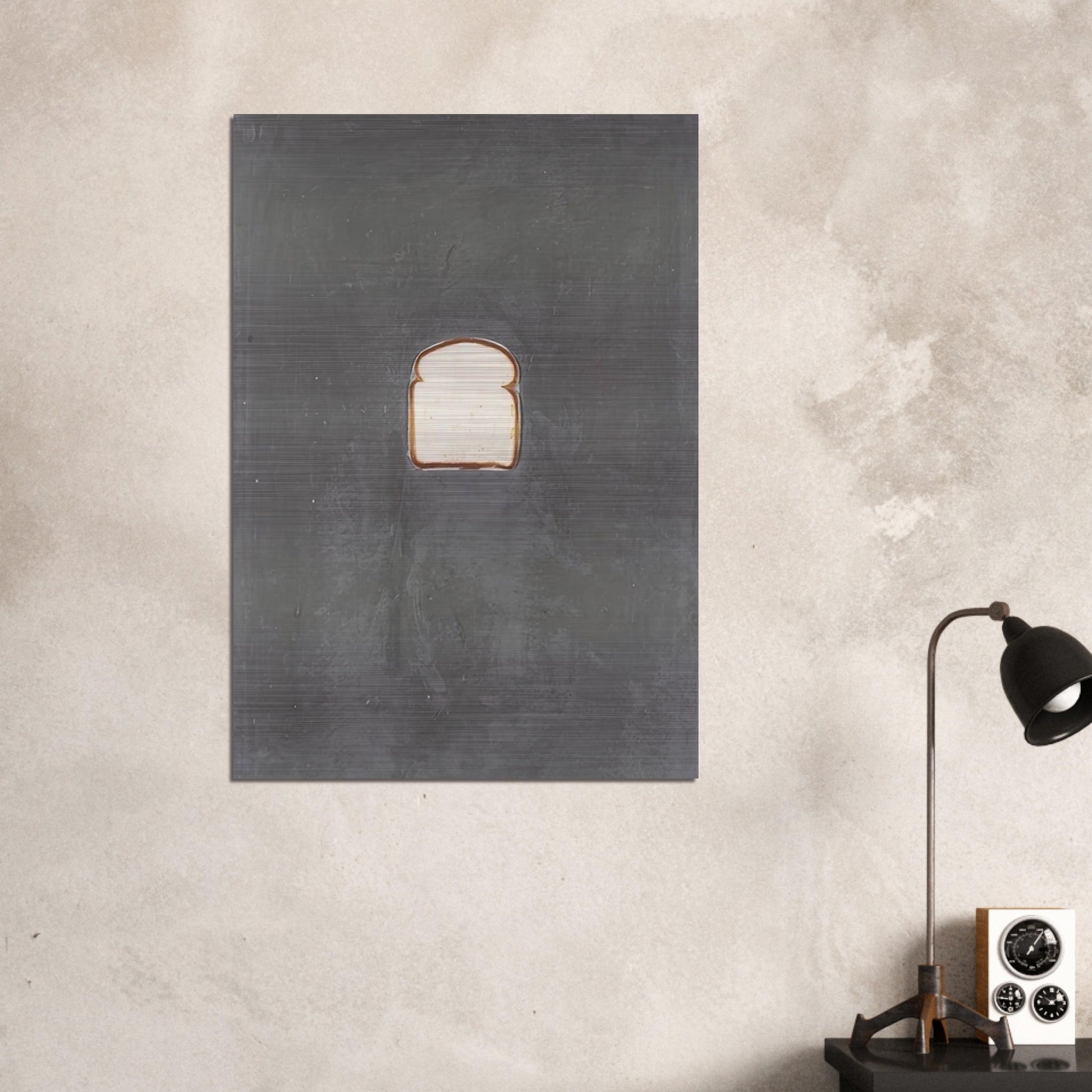 BREAD 1969 - Jasper Johns Brushed Aluminum Print - 70x100 cm / 28x40 inches | Jasper Johns Aluminum Print | Jasper Johns Prints