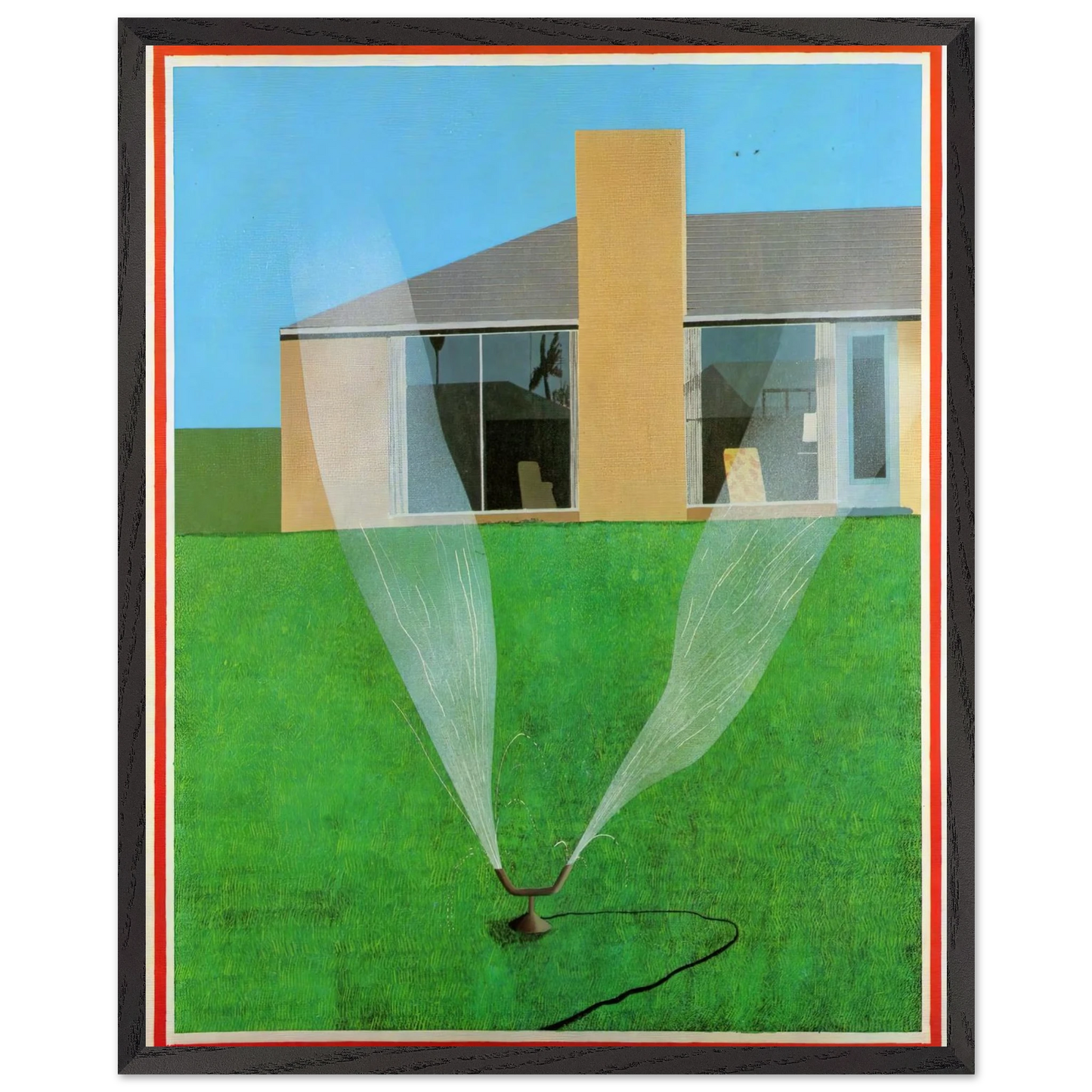 David Hockney - David Hockney Wall art - 21x29.7 cm / 8x12" - Premium Wooden Framed Poster With Fine Art Paper-canvas - Wood frame