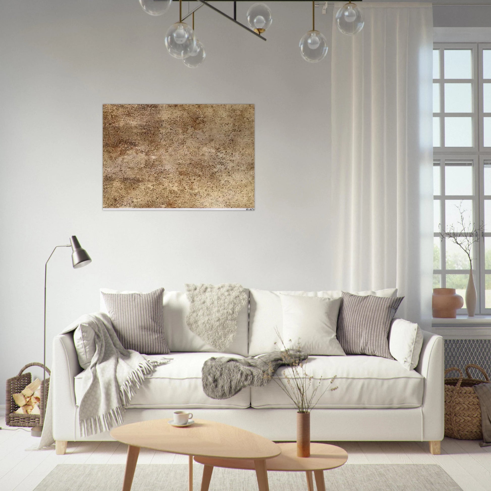 EARTH S MANTLE - Jean Dubuffet Brushed Aluminum Print - 70x100 cm / 28x40 inches | Jean Dubuffet Aluminum Print | Jean Dubuffet Prints