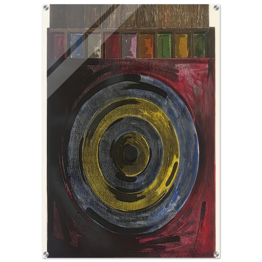 TARGET WITH PLASTER CASTS UNIVERSAL LIMITED ART EDITIONS 208 - Jasper Johns Acrylic Print - 70x100 cm / 28x40″ inches