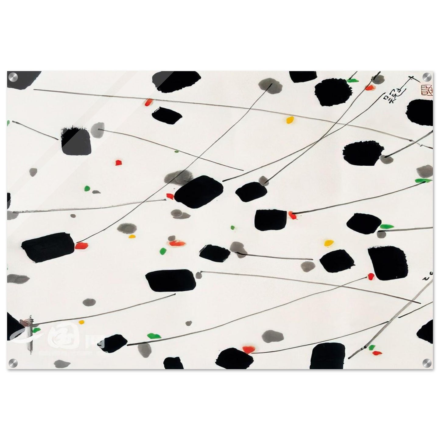 Spring Breeze - 2001 - Wu Guanzhong Acrylic Print - 70x100 cm / 28x40″ inches