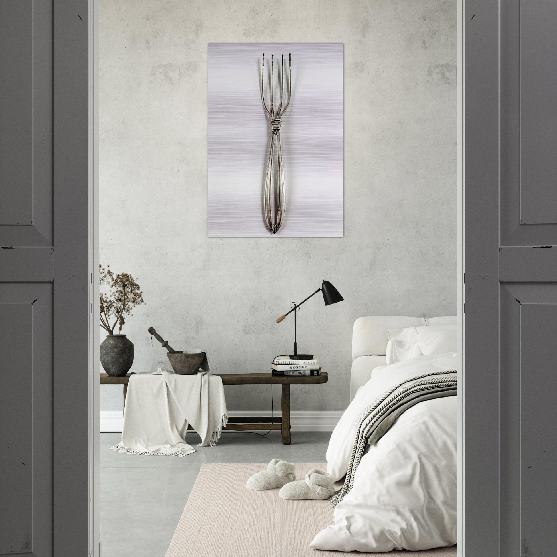 FORK 1940 - Alexander Calder Brushed Aluminum Print - 70x100 cm / 28x40 inches | Alexander Calder Aluminum Print | Alexander Calder Prints