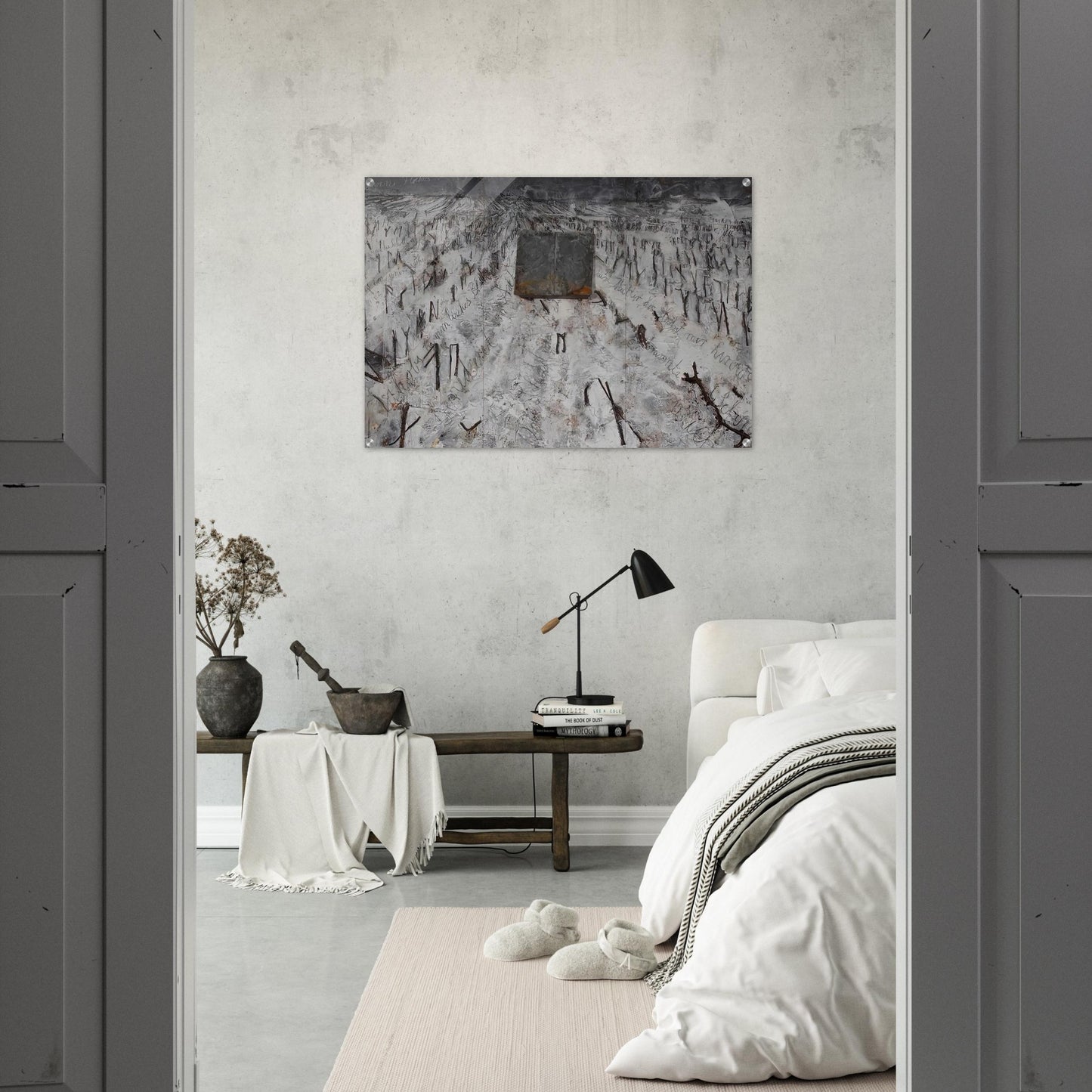 BLACK FLAKES 2006 - Anselm Kiefer Acrylic Print - 70x100 cm / 28x40″ inches