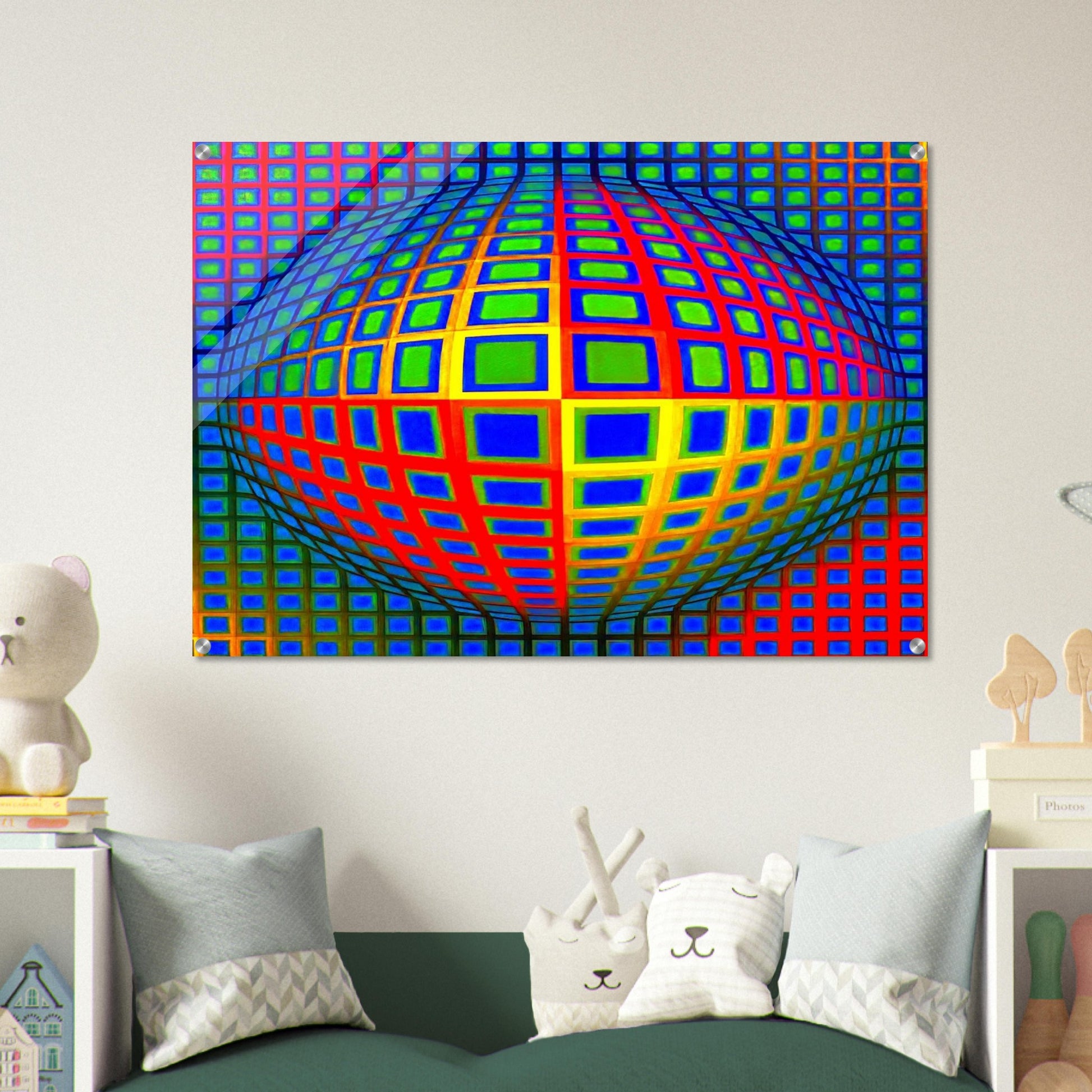 Vega-Nor - 1969 - Victor Vasarely Acrylic Print - 70x100 cm / 28x40″ inches