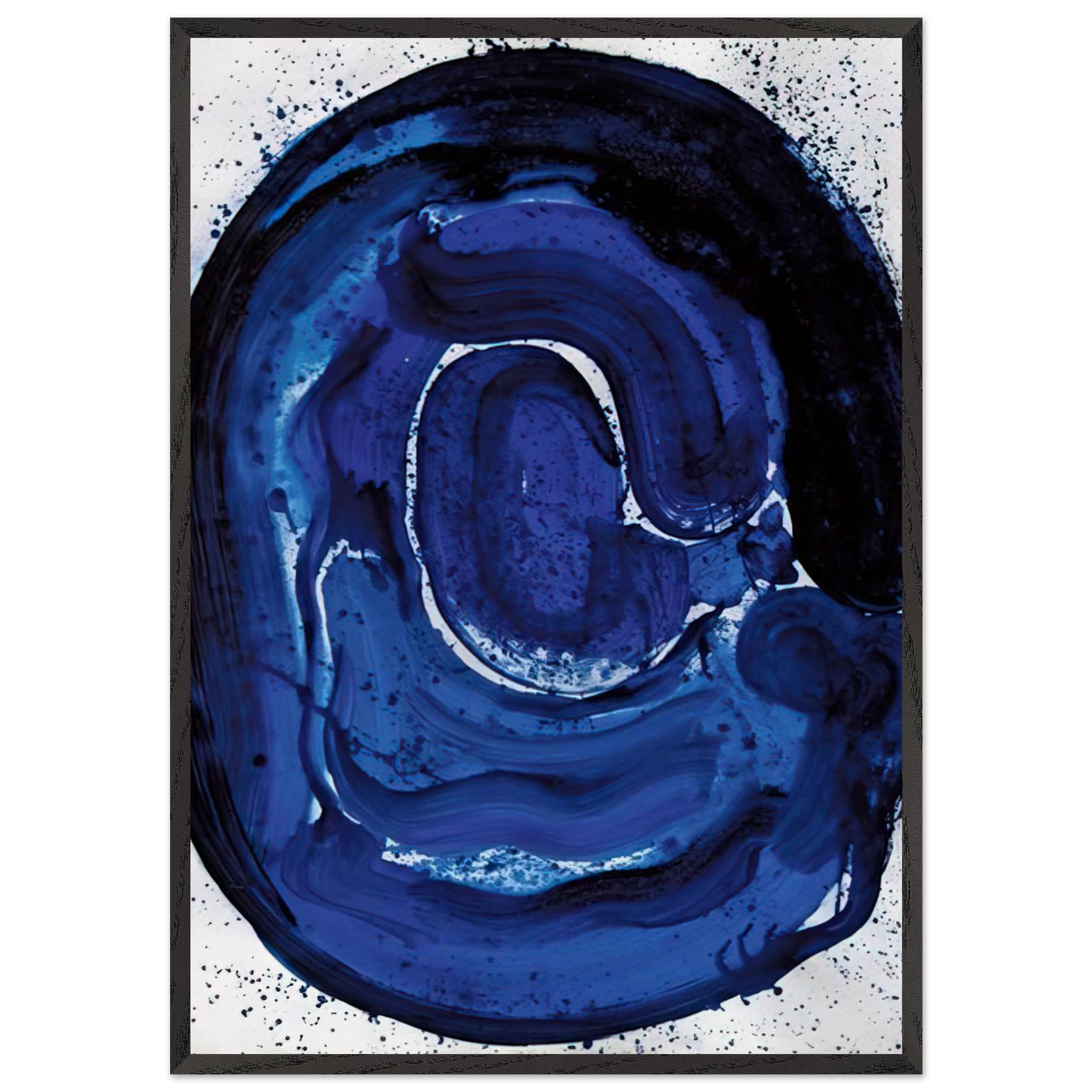 Untitled  SF 84-045  - Sam Francis 70x100 cm / 28x40 inches Framed Art Print – Black Wooden Frame