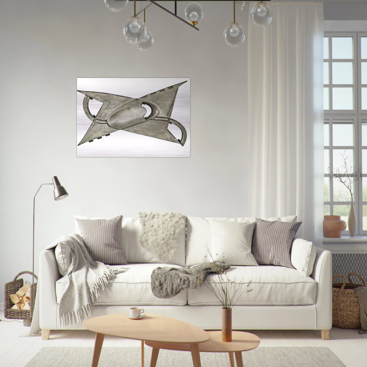 A partir d'un centre concave - Kinetic Art - Gyula Kosice Brushed Aluminum Print - 70x100 cm / 28x40 inches | Gyula Kosice Aluminum Print | Gyula Kosice Prints