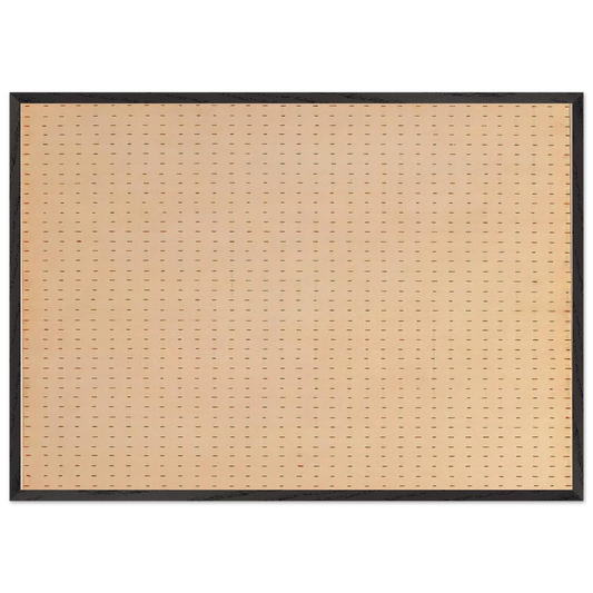 Untitled  White Flower  - Agnes Martin 70x100 cm / 28x40 inches Framed Art Print – Black Wooden Frame