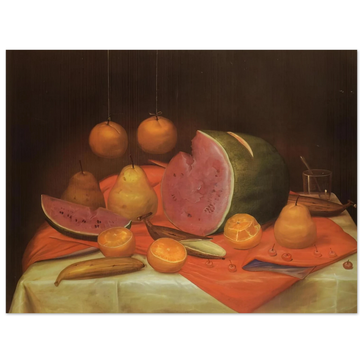 Fernando Botero - STILL LIFE WITH WATERMELON  75x100 cm / 30x40inches Fine Art Poster