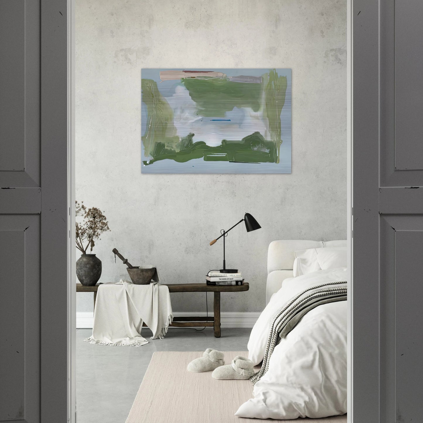 Lush Spring, 1975- - Helen Frankenthaler Brushed Aluminum Print - 70x100 cm / 28x40 inches | Helen Frankenthaler Aluminum Print | Helen Frankenthaler Prints