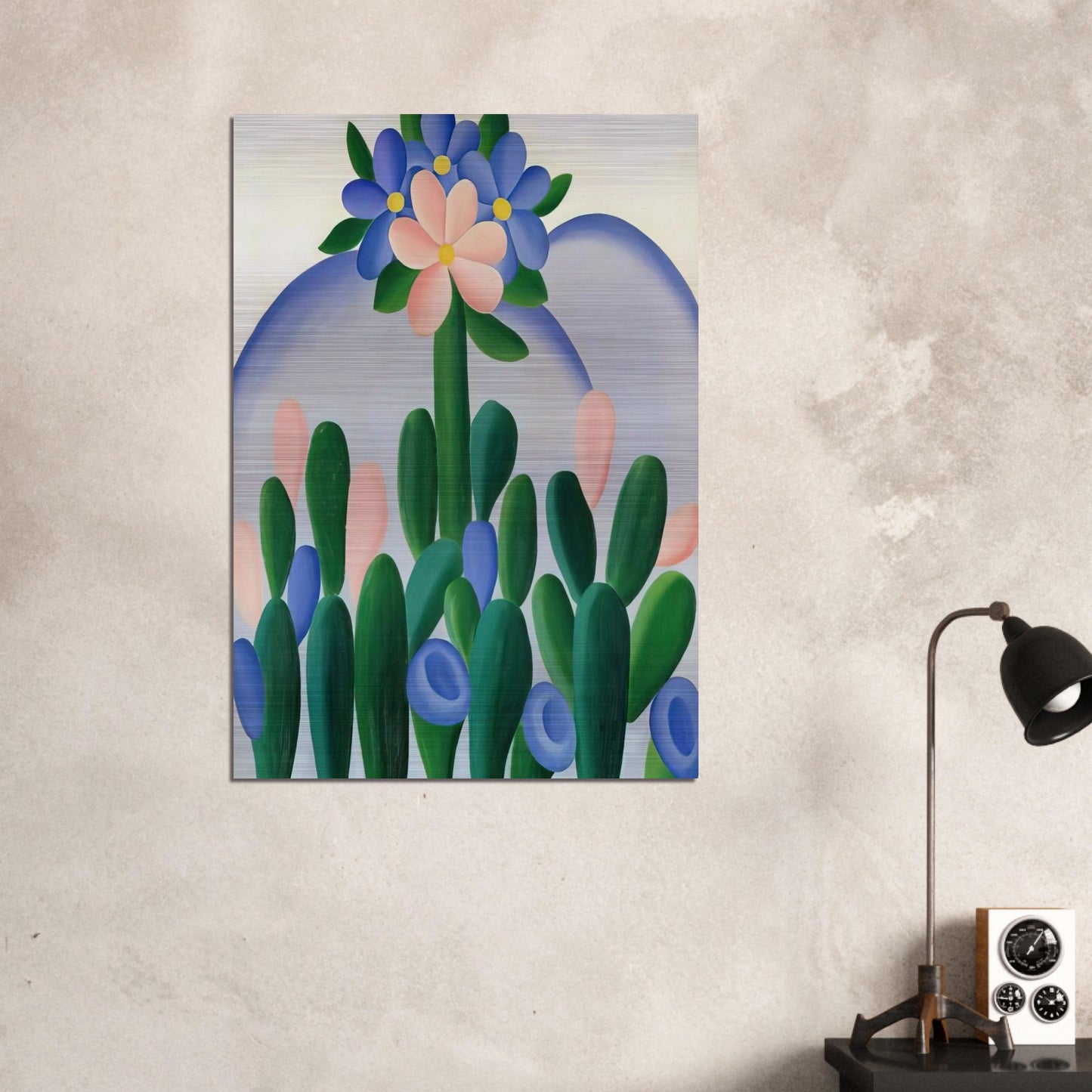 Manacá - Tarsila do Amaral Brushed Aluminum Print - 70x100 cm / 28x40 inches | Tarsila do Amaral Aluminum Print | Tarsila do Amaral Prints