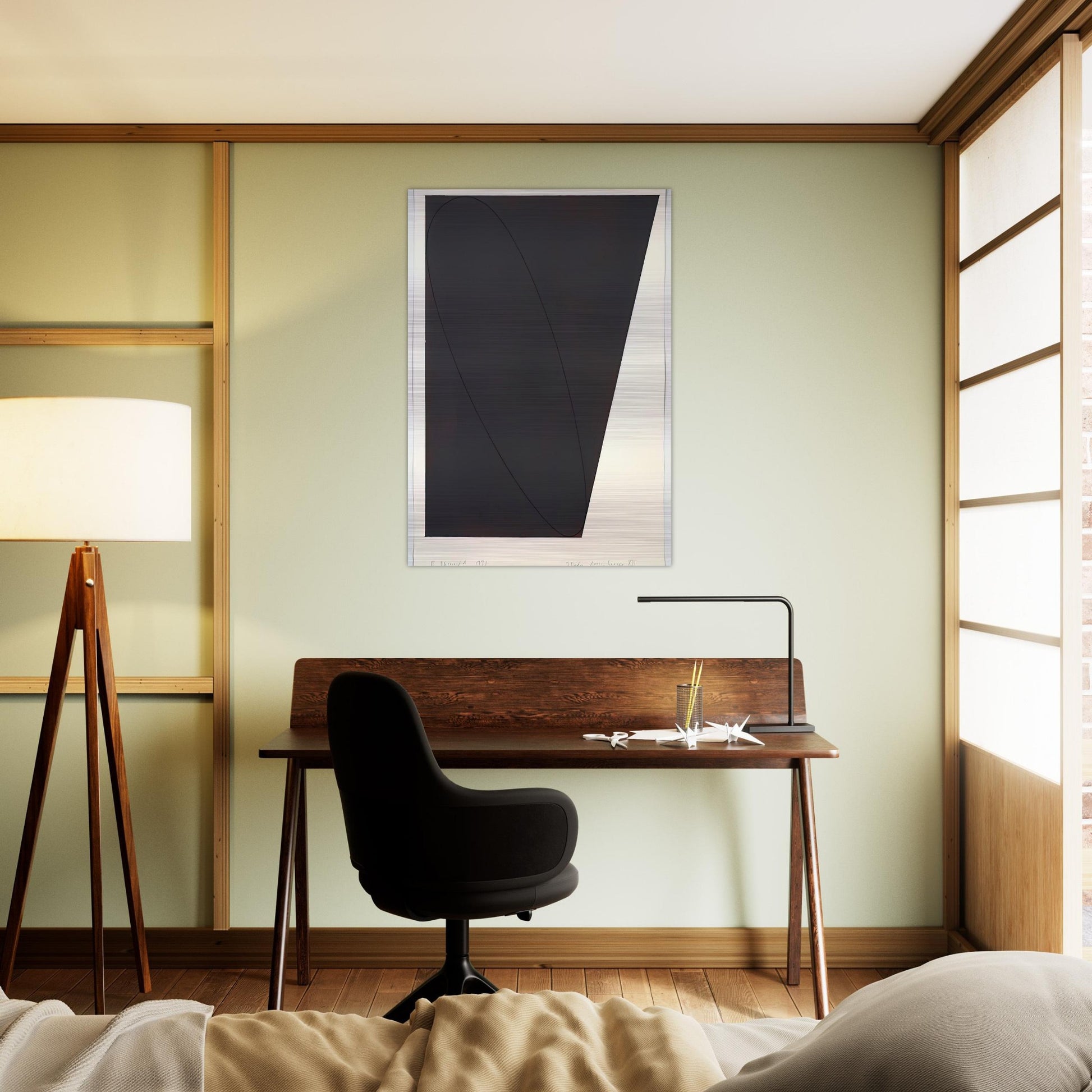 STUDY ATTIC SERIES XII 1991 - Robert Mangold Brushed Aluminum Print - 70x100 cm / 28x40 inches | Robert Mangold Aluminum Print | Robert Mangold Prints