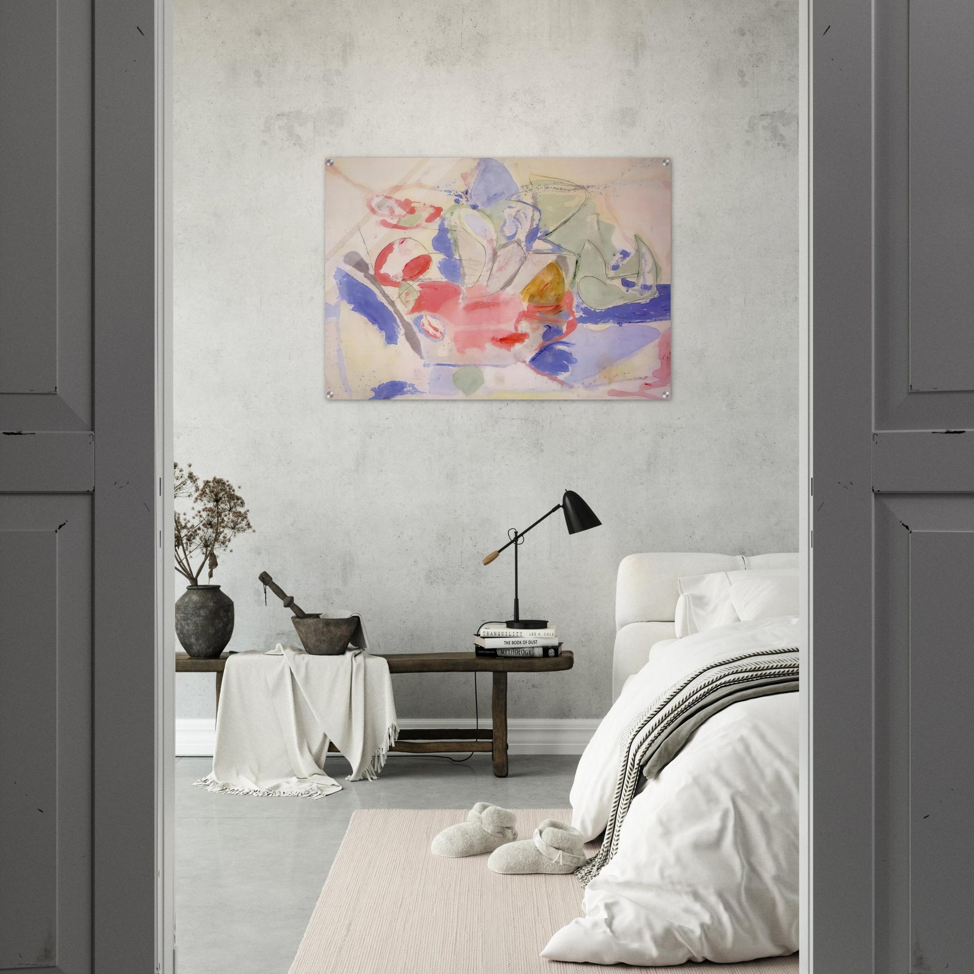 Mountains and Sea - 1952 - Helen Frankenthaler Acrylic Print - 70x100 cm / 28x40″ inches