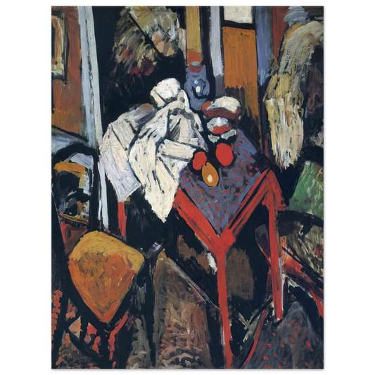 Andre Derain - STILL LIFE ON THE RED TABLE 1904  75x100 cm / 30x40inches Fine Art Poster