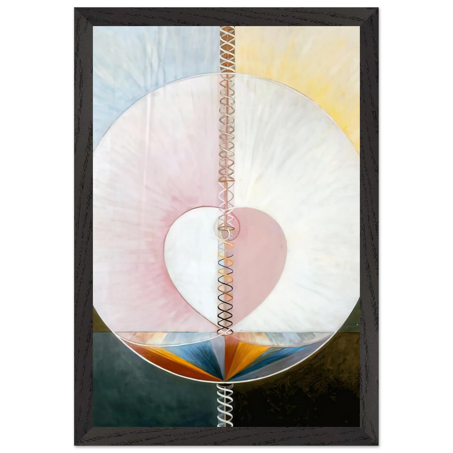 Hilma af Klint - WHAT A HUMAN BEING IS 1910 Wall art - 50x70 cm / 20x28 Inches - Fine Art Poster - -
