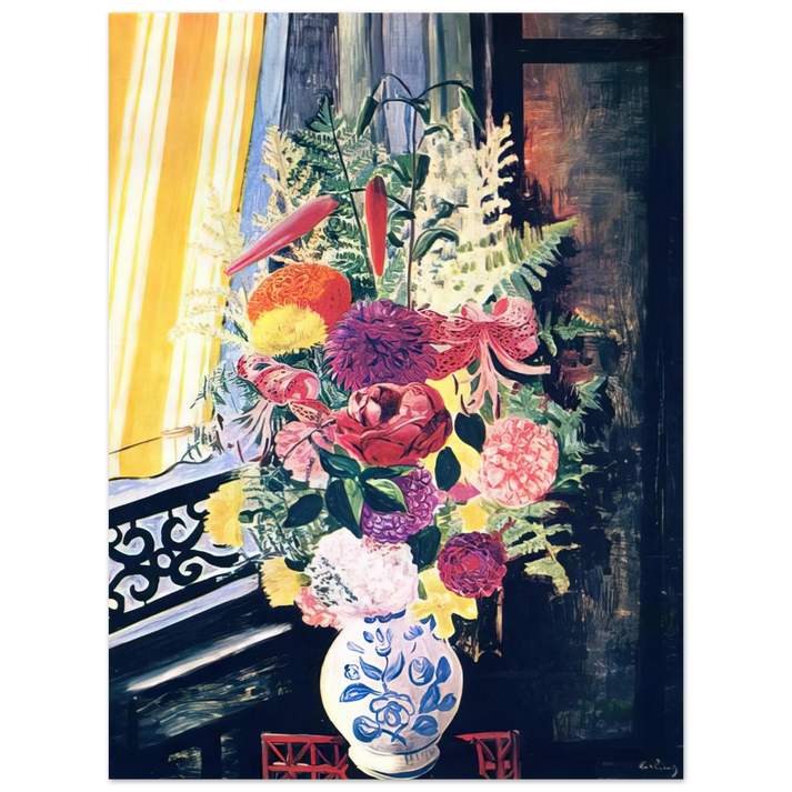 Moise Kisling - BOUQUET OF VARIOUS FLOWERS 1927  75x100 cm / 30x40inches Fine Art Poster