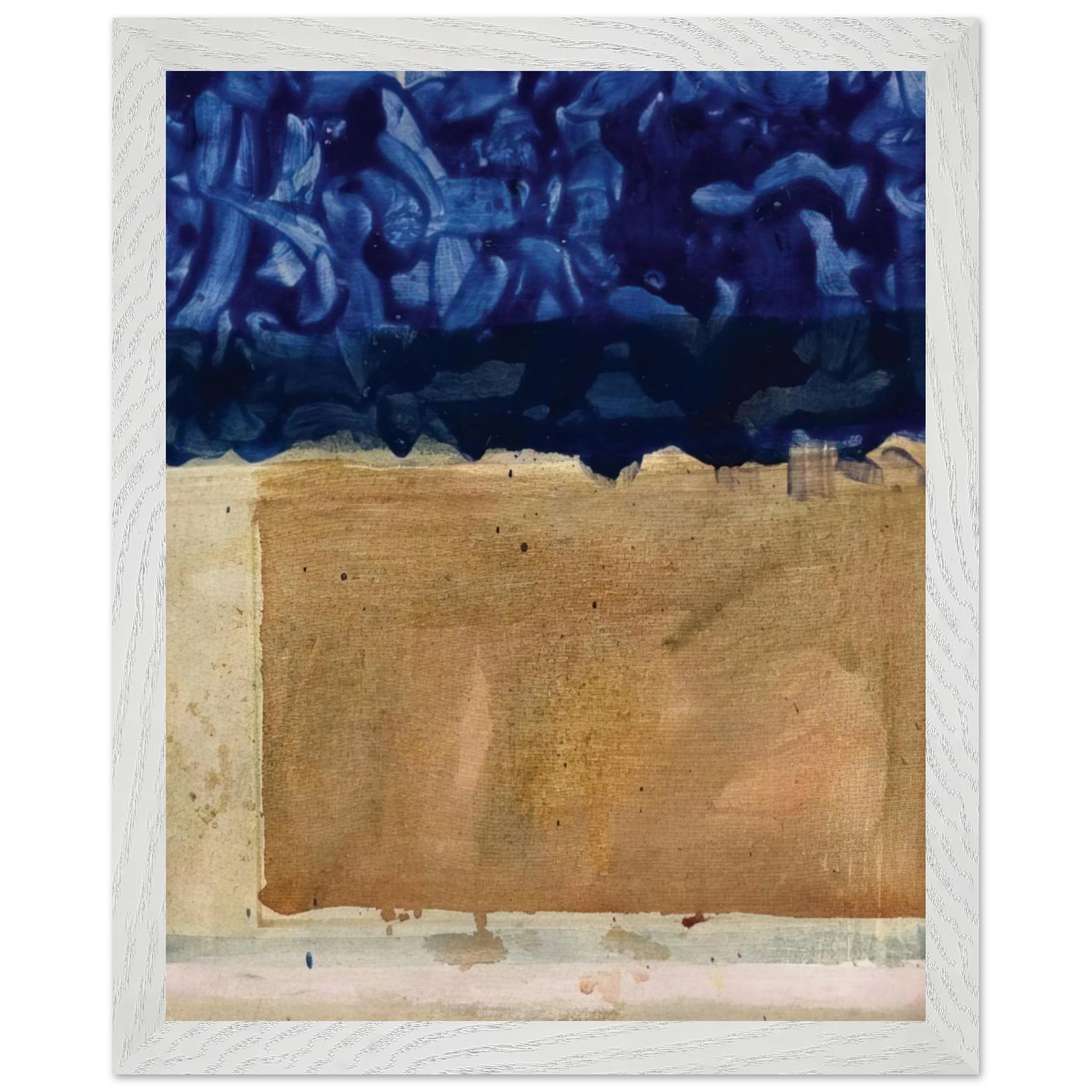 Helen Frankenthaler - Shoreline - 1952 Wall art - A1 (59.4 x 84.1  cm) - Premium Wooden Framed Poster With Fine Art Paper-canvas - Black frame