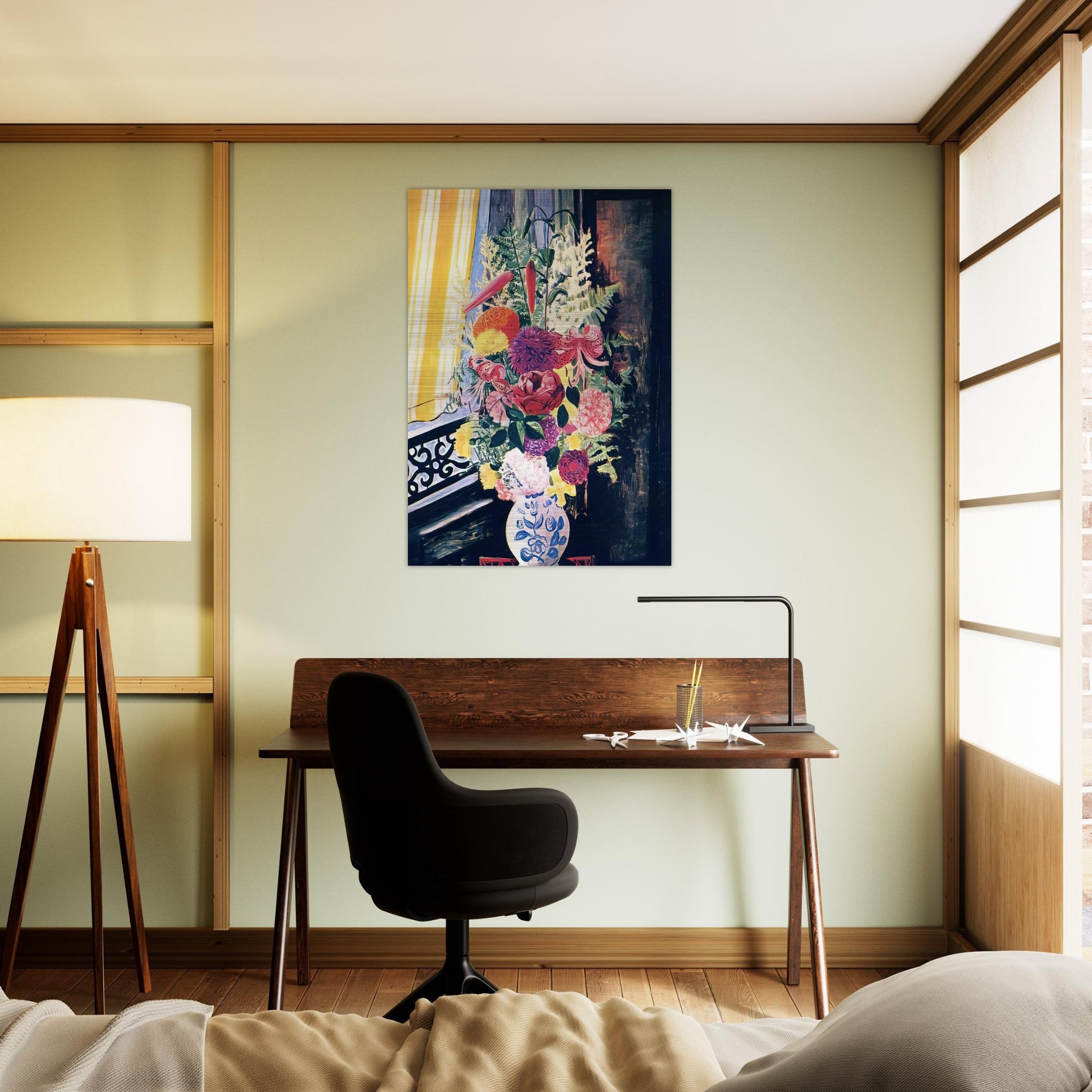 BOUQUET OF VARIOUS FLOWERS 1927 - Moise Kisling Brushed Aluminum Print - 70x100 cm / 28x40 inches | Moise Kisling Aluminum Print | Moise Kisling Prints