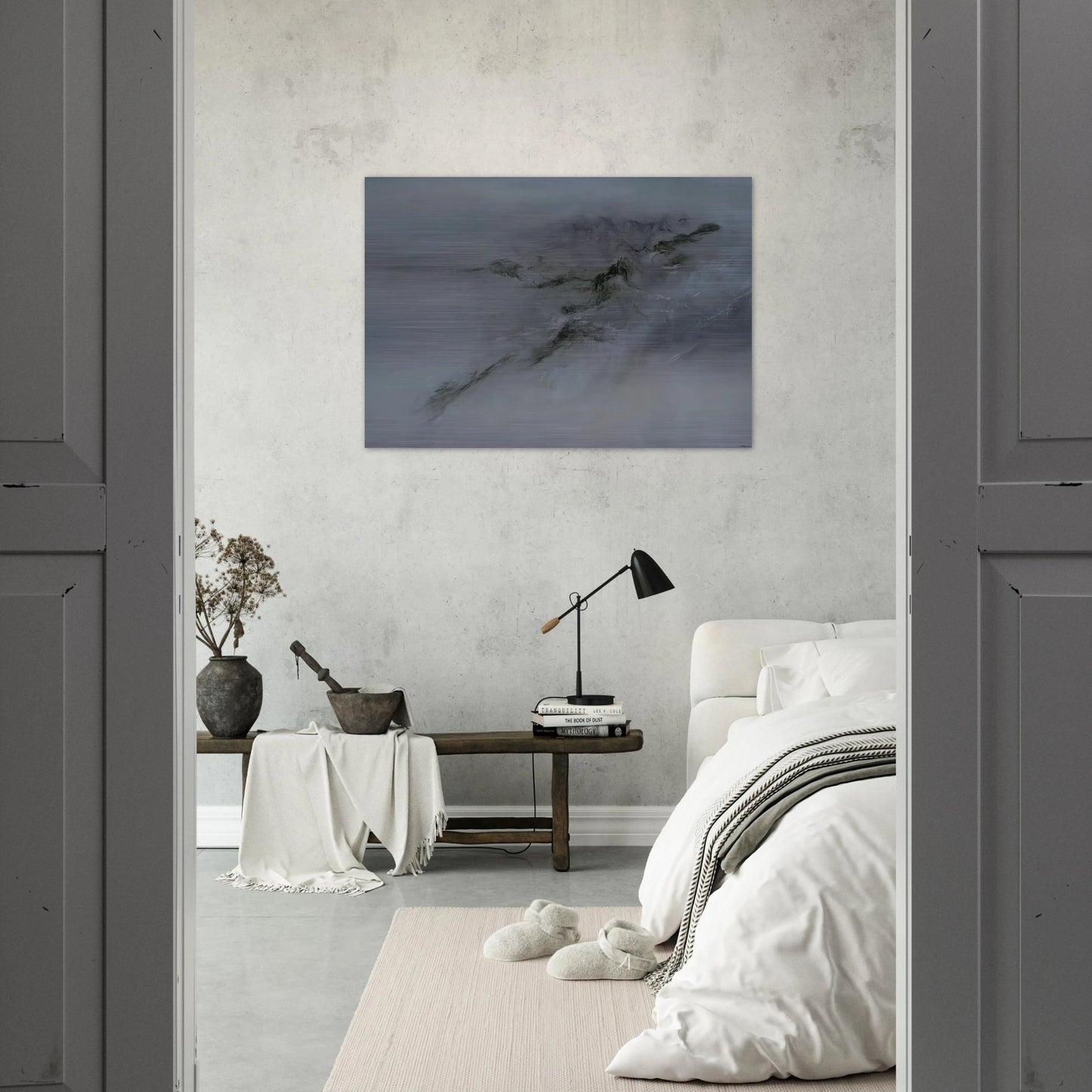 28 10 2001 2001 - Zao Wou-Ki Brushed Aluminum Print - 70x100 cm / 28x40 inches | Zao Wou-Ki Aluminum Print | Zao Wou-Ki Prints